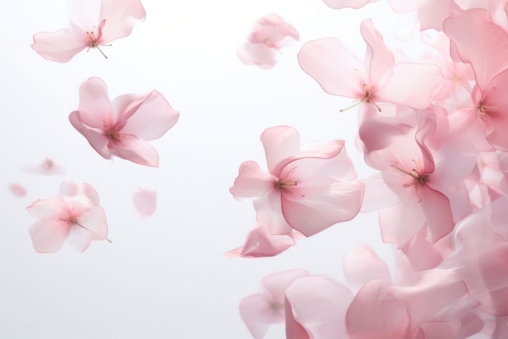 Pink blurry petals blossom flower plant. AI generated Image by rawpixel.