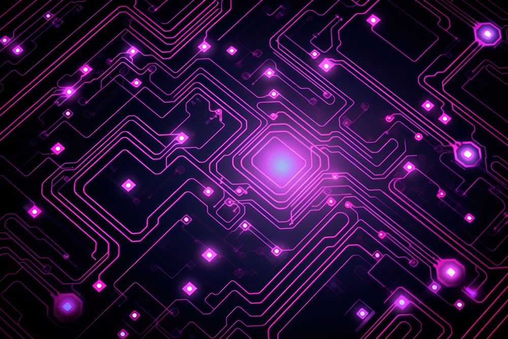 Pink circuit vector background backgrounds purple illuminated.