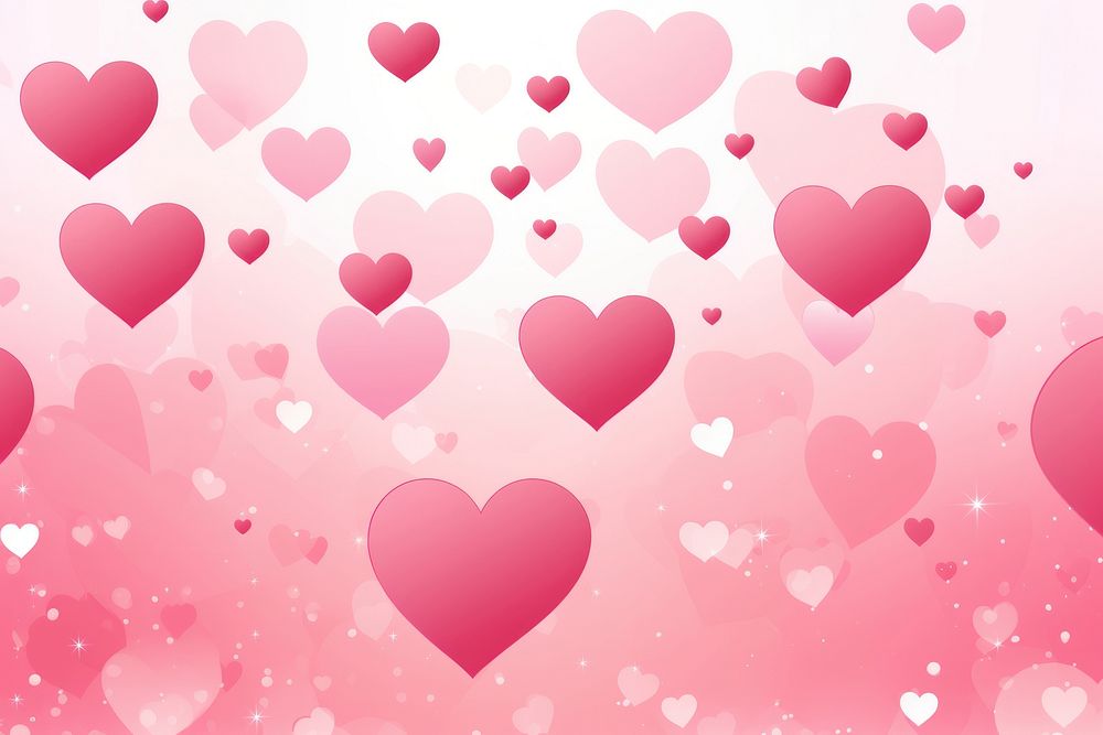 Pink hearts background vector backgrounds celebration abstract.