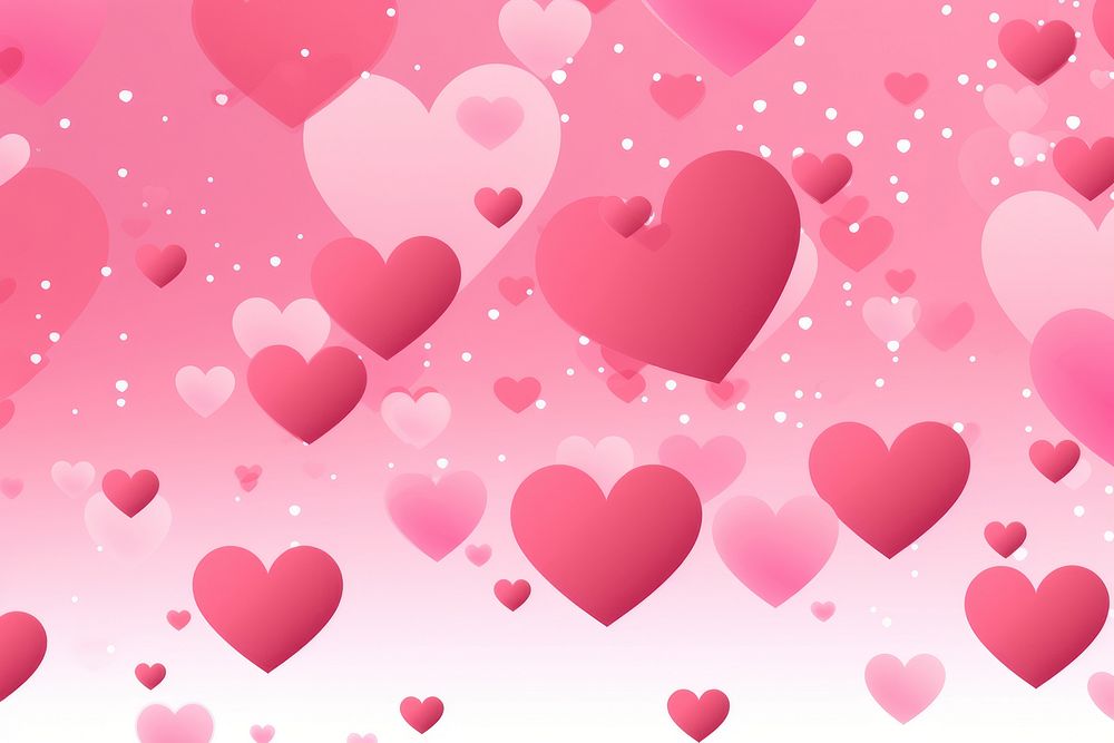 Pink hearts background vector backgrounds abstract pattern.