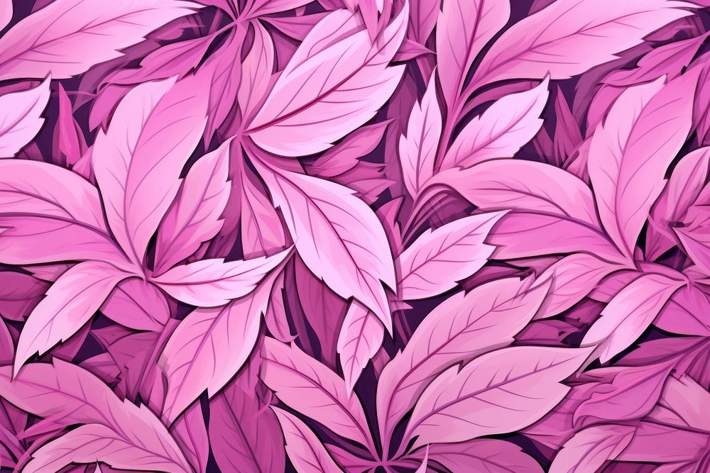 Pink leaf pattern background backgrounds purple plant.