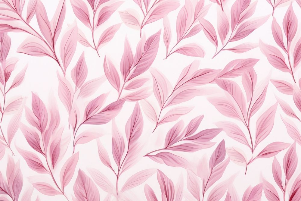 Pink leaf watercolor pattern background backgrounds wallpaper abstract.
