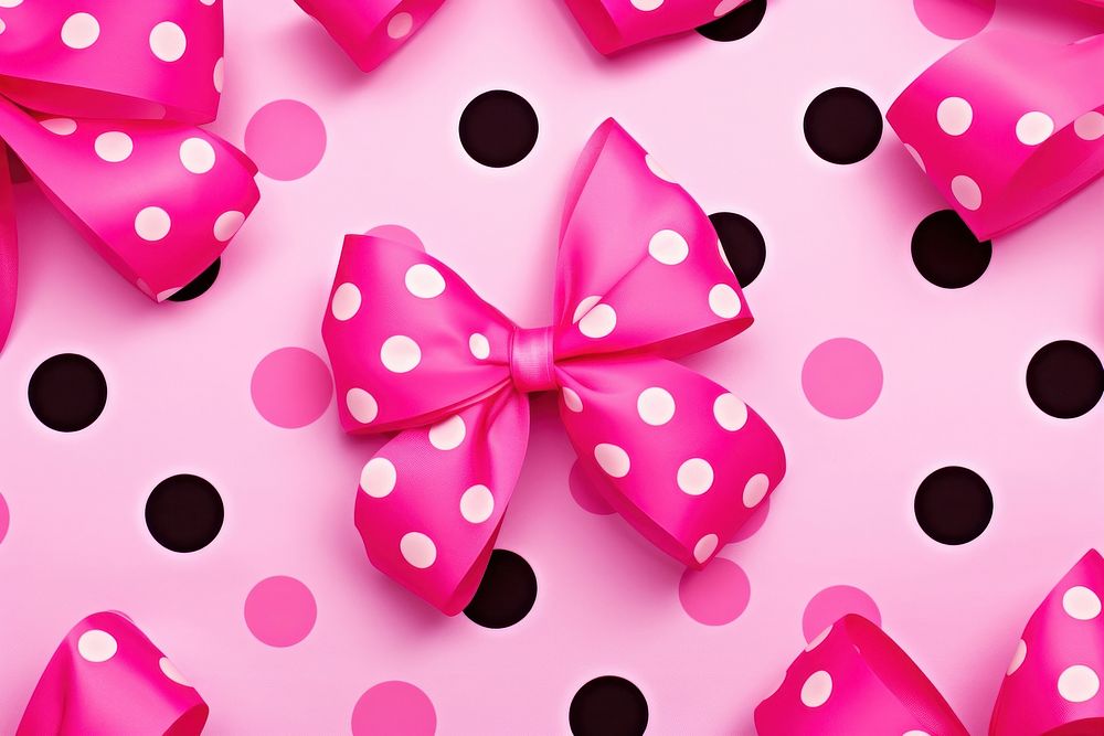 Pink polka dots pattern background backgrounds celebration accessories.