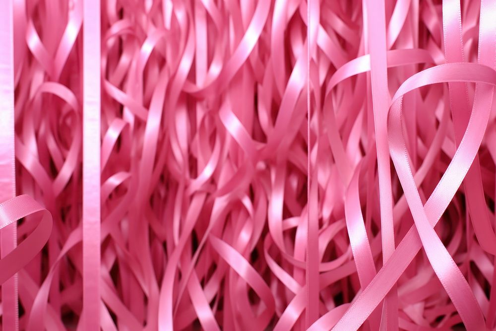 Pink ribbons background backgrounds fettuccine abundance.
