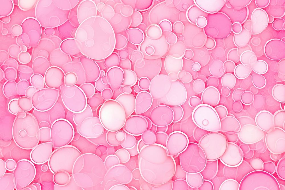 Pink water droplets watercolor background pattern backgrounds petal microbiology.