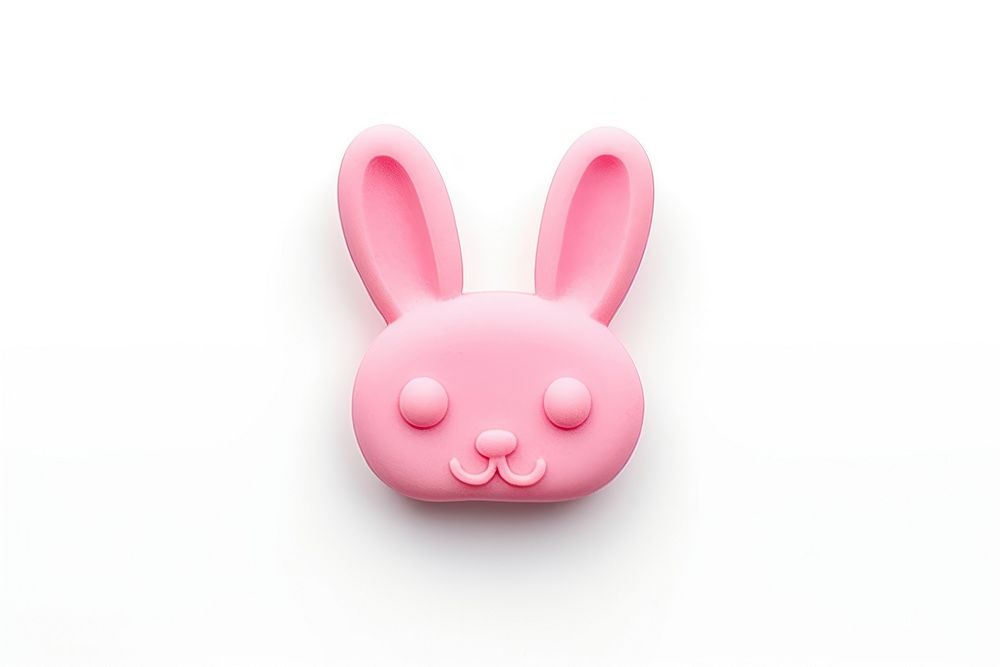 Plasticine of bunny toy anthropomorphic representation.
