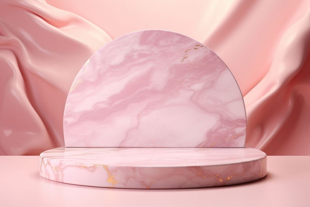 Large pink chip marble background accessories porcelain accessory.