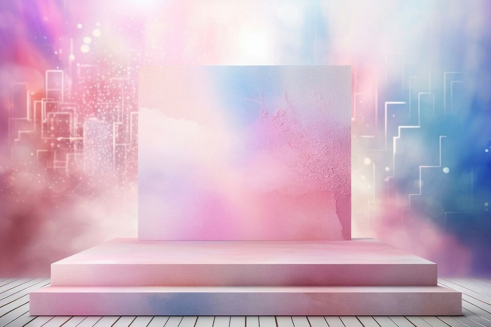 Watercolor background architecture decoration abstract.
