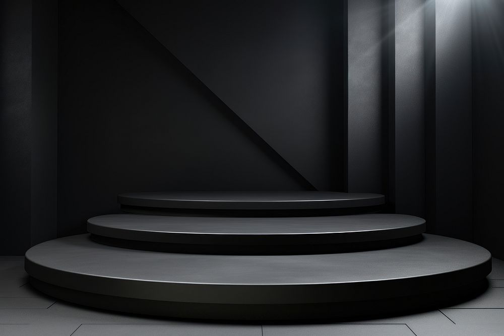 Minimal black color pattern background architecture staircase monochrome.