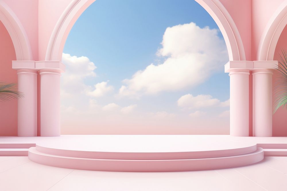 Pastel background architecture outdoors nature.