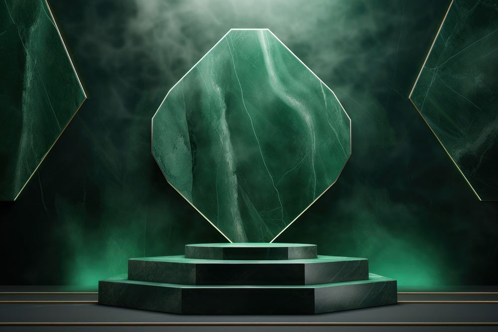 Green chip marble background gemstone jewelry emerald.