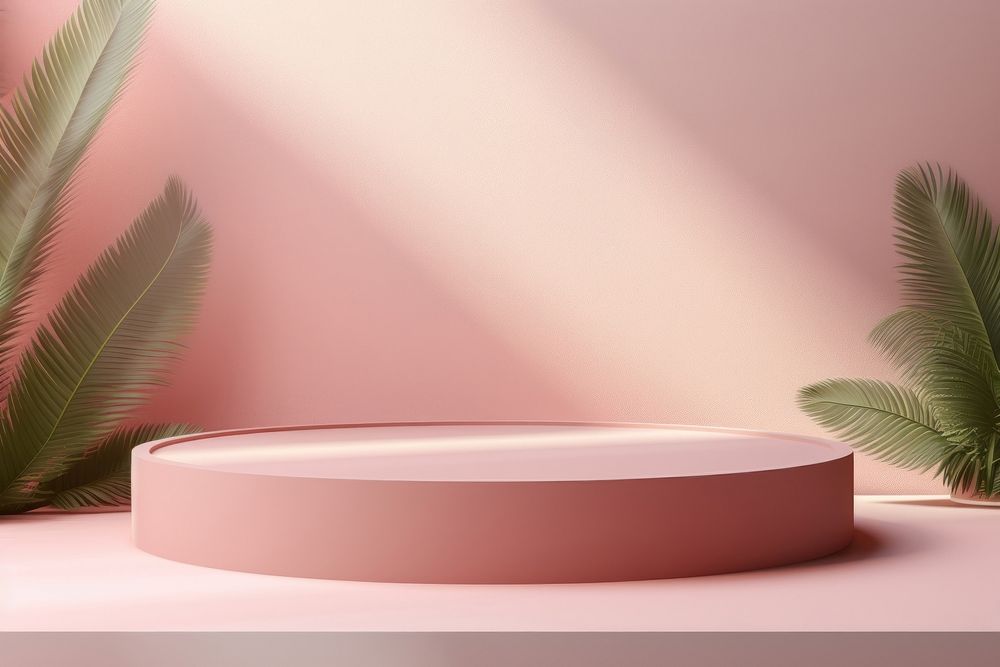 Minimal soft color background plant pattern bathing.