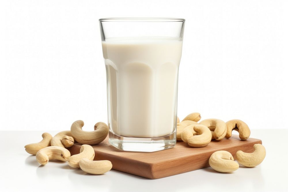 Cashew milk dairy food nut.
