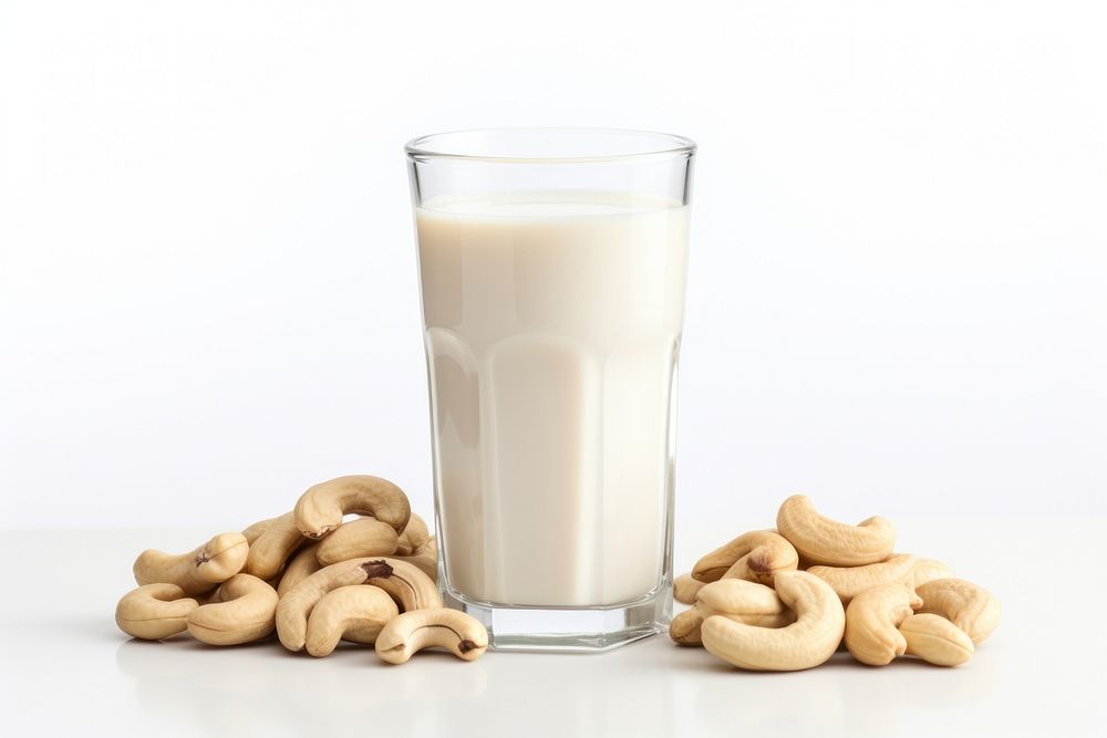Cashew milk dairy food nut.