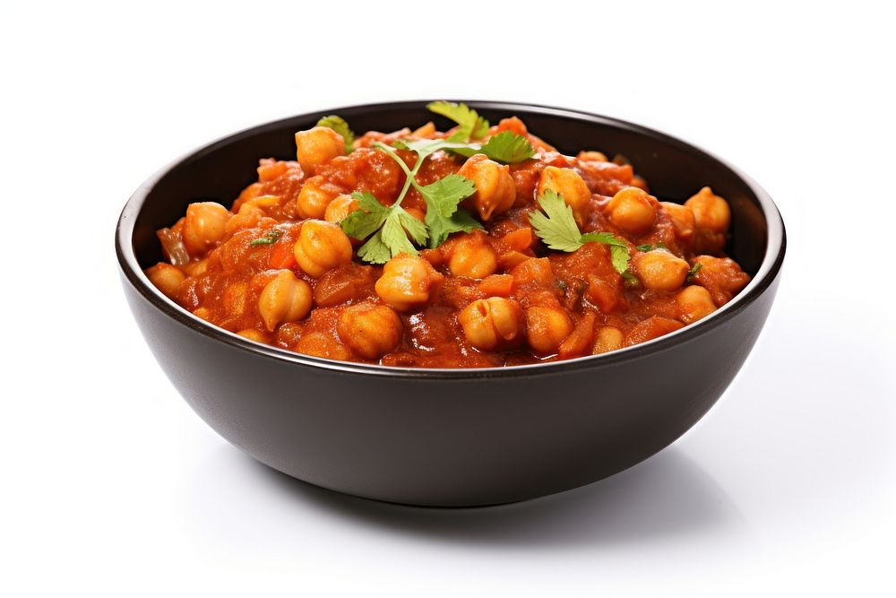 Chana Masala curry food meal.