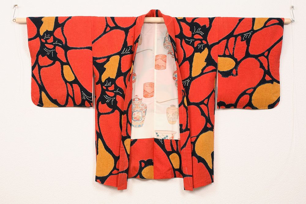 Vrouwen haori met abstract patroon (1960 - 1980) by anonymous