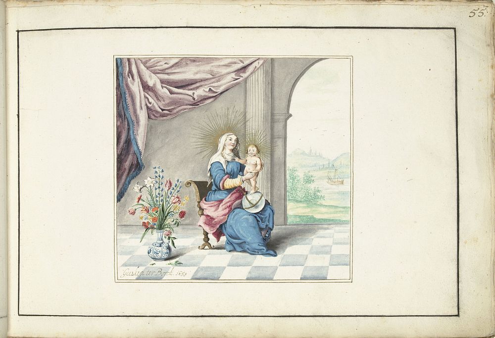 Heilige Maagd met het Kind (1659) by Gesina ter Borch