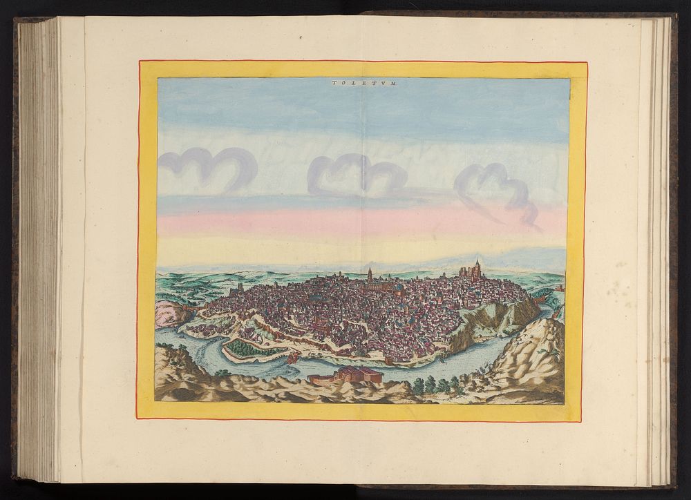 Gezicht op de de stad Toledo (1572) by Symon Novelanus, Frans Hogenberg, Joris Hoefnagel and Anna Beeck