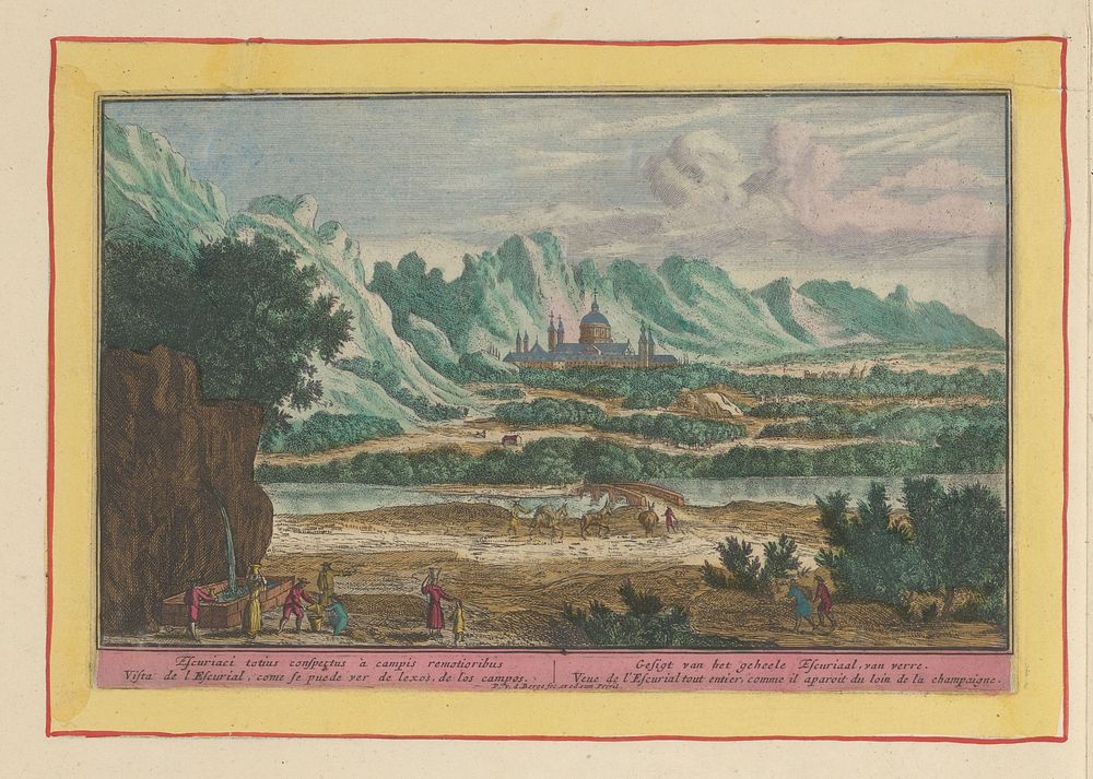 Landschap met Escorial (1694 - 1737) by Pieter van den Berge, Pieter van den Berge, Staten van Holland en West Friesland and…