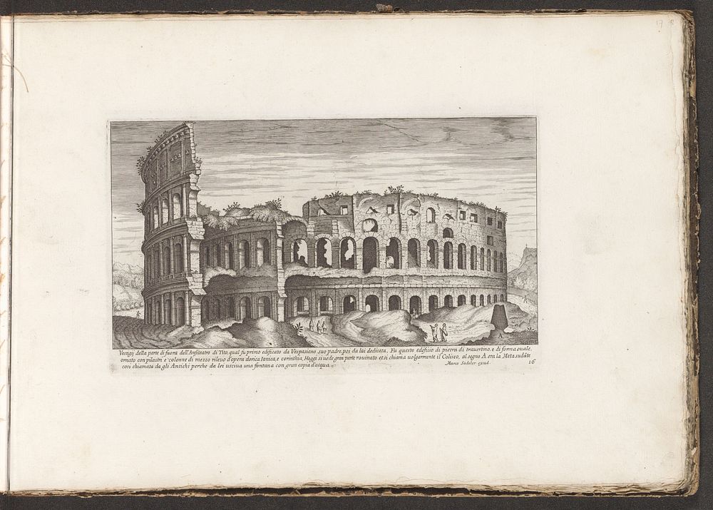 Colosseum (1680) by anonymous, Hier Ferri, Aegidius Sadeler II, Etienne Dupérac, Giovanni Giacomo de Rossi and Marcus Sadeler