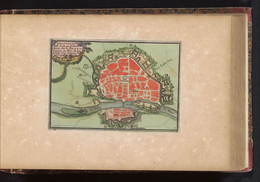 Plattegrond van Maastricht (1735) by anonymous and erven J Ratelband and Co