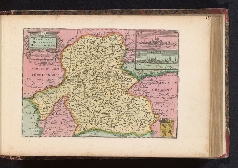 Plattegrond van Henegouwen (1735) by anonymous, erven J Ratelband and Co and Daniel de Lafeuille
