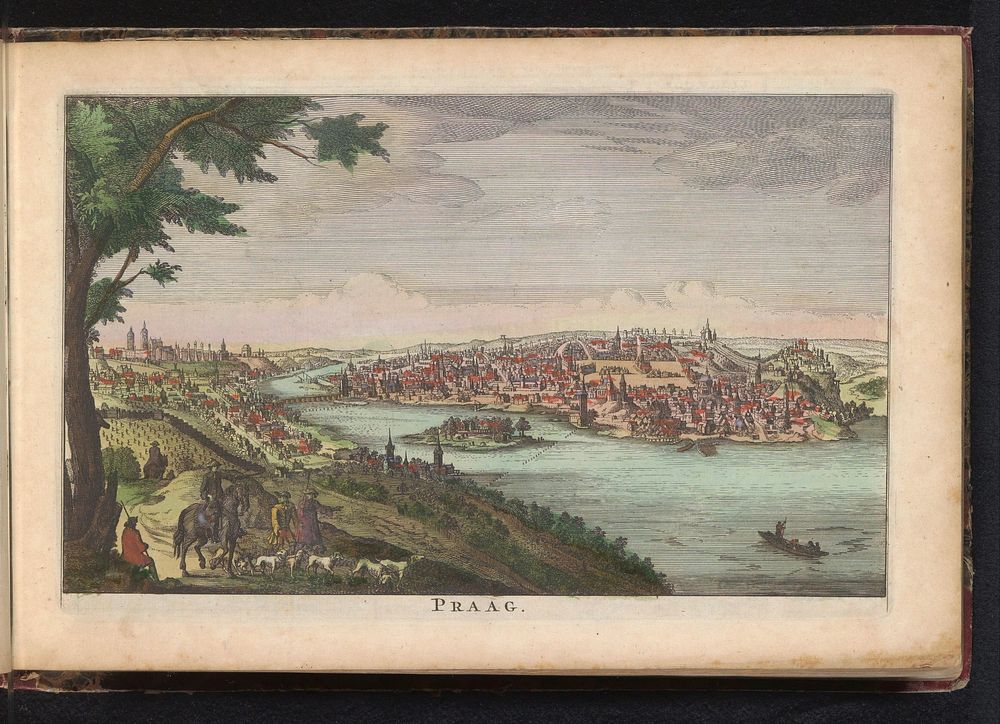 Gezicht op Praag (1735) by anonymous and erven J Ratelband and Co