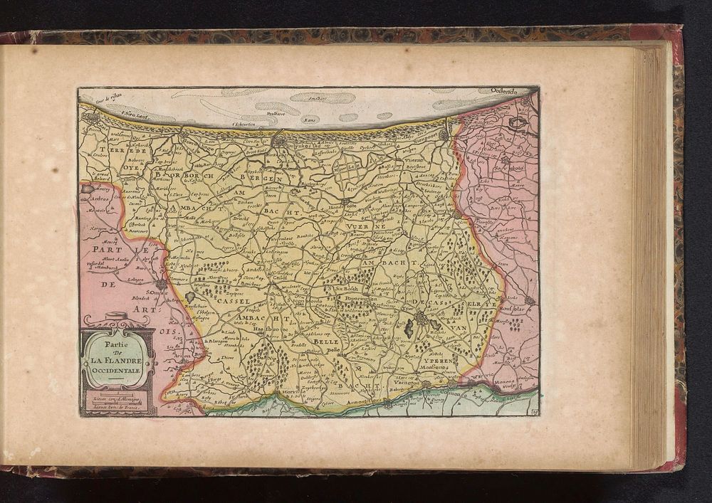 Kaart van West-Vlaanderen (1735) by anonymous and erven J Ratelband and Co