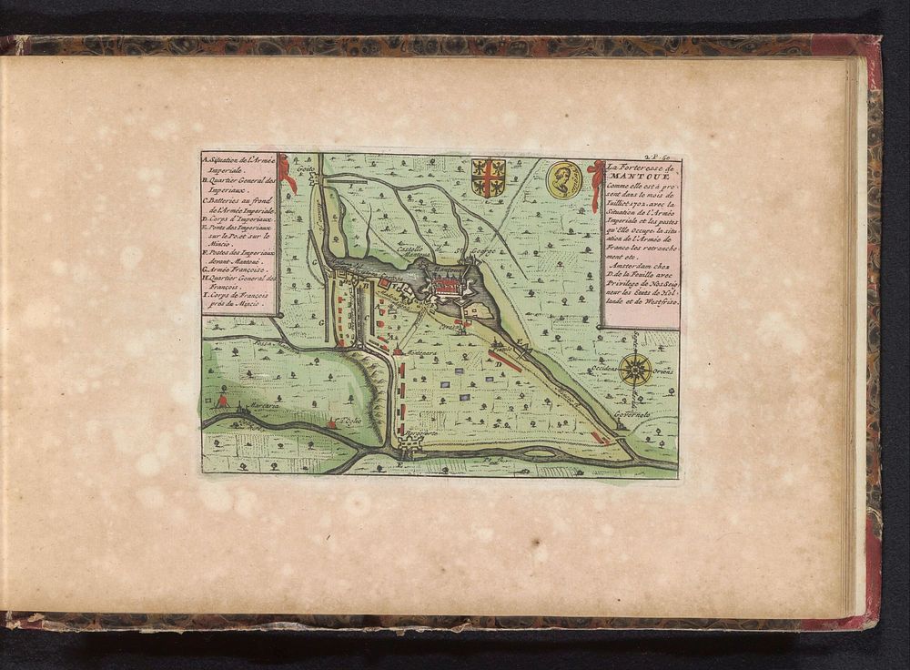 Kaart van Mantua, 1702 (1735) by anonymous, erven J Ratelband and Co, Daniel de Lafeuille and Staten van Holland en West…