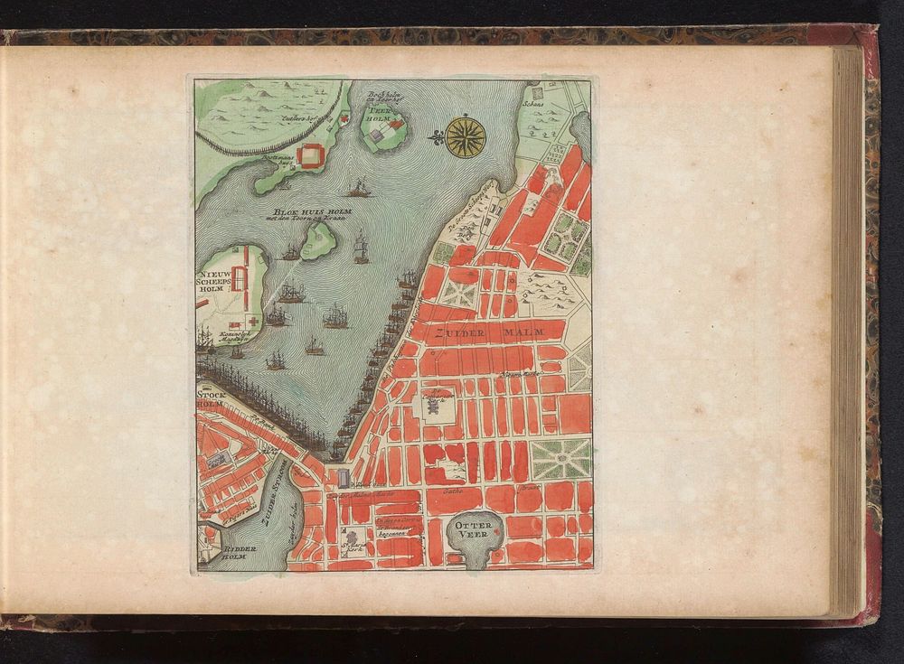 Plattegrond van Stockholm (1735) by anonymous and erven J Ratelband and Co