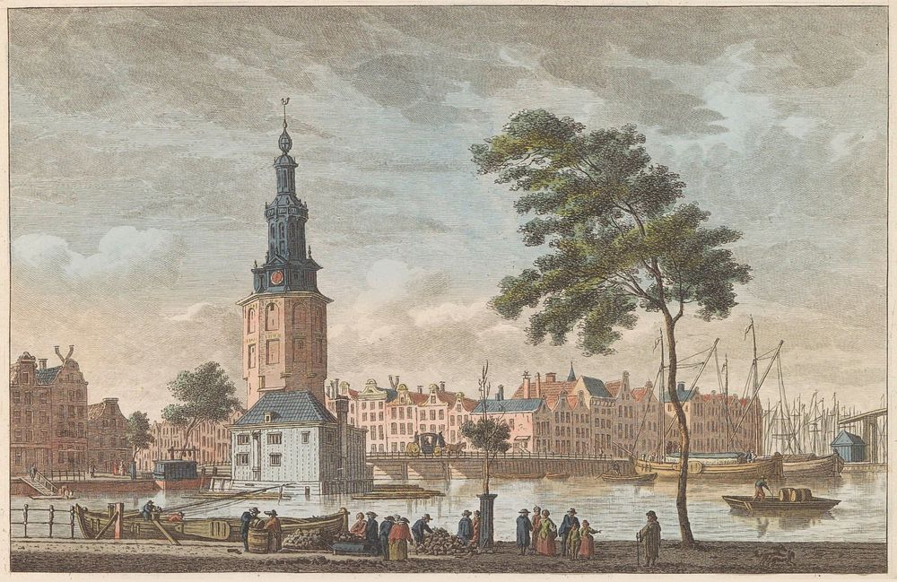 Montelbaanstoren te Amsterdam, ca. 1790 (1824 - 1825) by Carel Frederik Bendorp I, Jan Bulthuis and Evert Maaskamp
