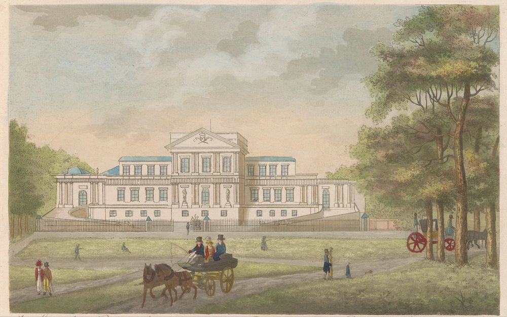 Paviljoen Welgelegen te Haarlem, ca. 1825 (1824 - 1830) by Roelof van der Meulen and Evert Maaskamp