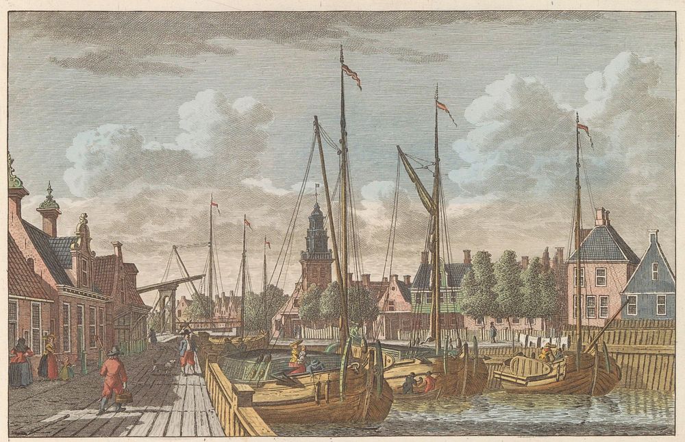 Lemmer, ca. 1790 (1824 - 1825) by Carel Frederik Bendorp I, Jan Bulthuis and Evert Maaskamp