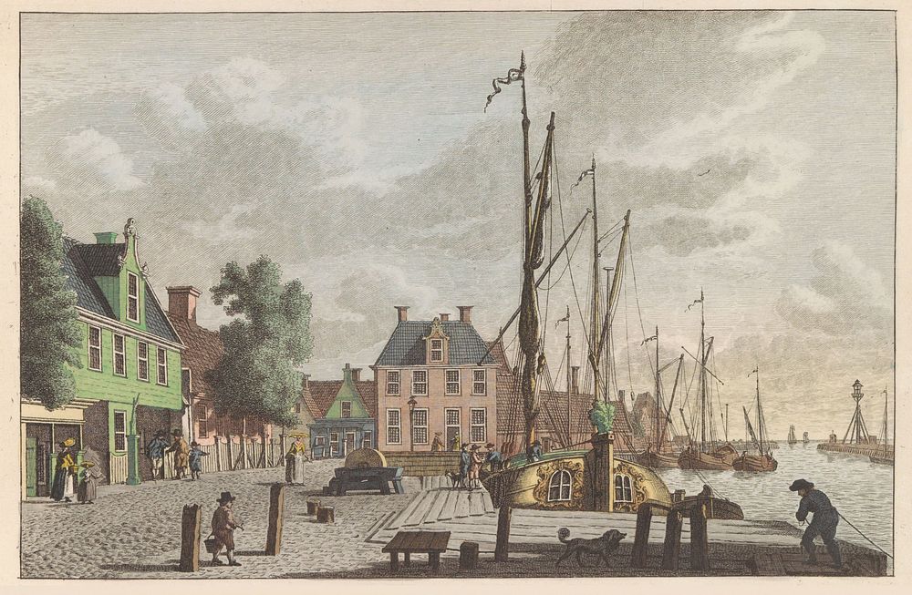 Lemmer, ca. 1790 (1824 - 1825) by Carel Frederik Bendorp I, Jan Bulthuis and Evert Maaskamp