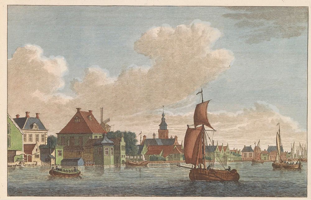 Westzaandam, ca. 1790 (1824 - 1825) by Carel Frederik Bendorp I, Jan Bulthuis and Evert Maaskamp