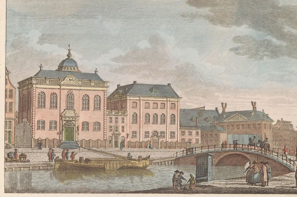 Hoogduitse Synagoge te Amsterdam, ca. 1790 (1824 - 1825) by Carel Frederik Bendorp I, Jan Bulthuis and Evert Maaskamp