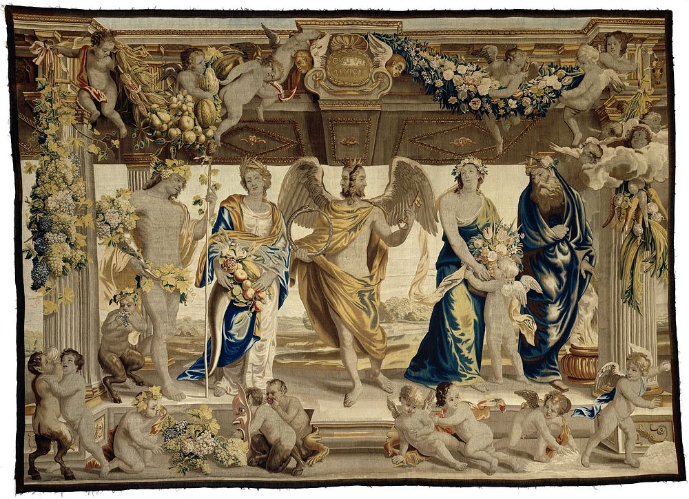 De vier jaargetijden (c. 1650 - c. 1680) by Everaert Leyniers and Jan van den Hoecke