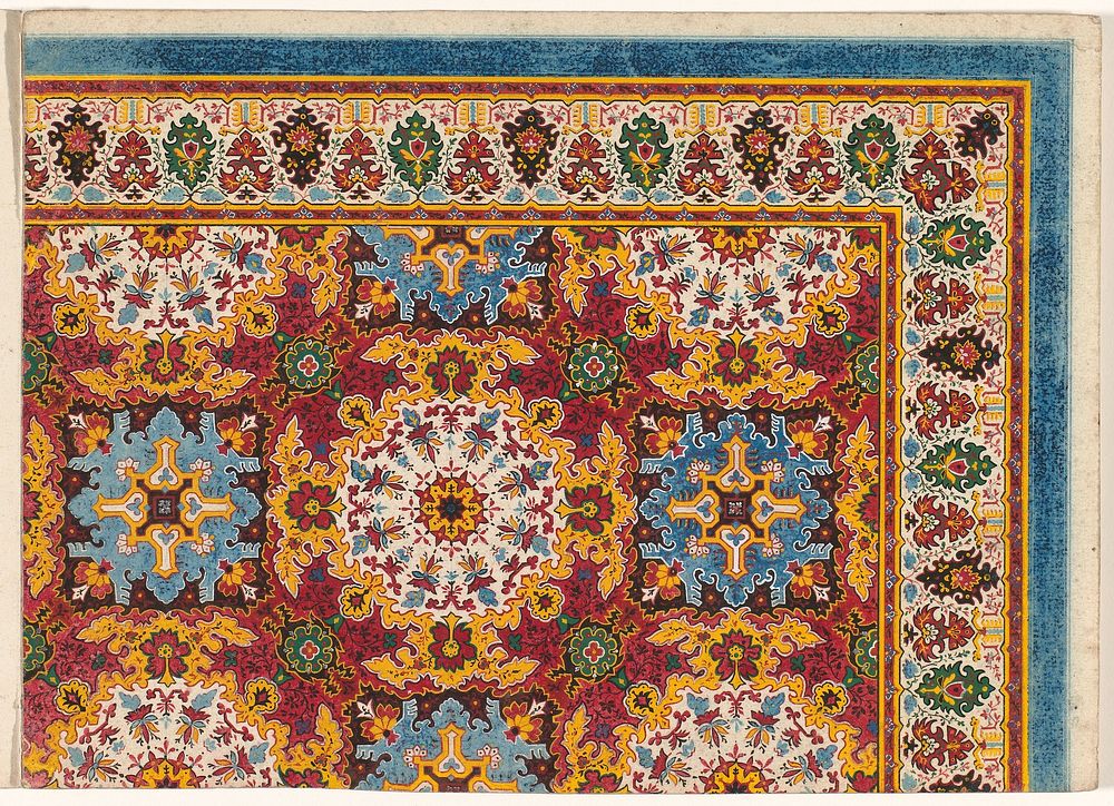 Ontwerp voor een tapijt (in or before 1838) by anonymous, Deventer Tapijtfabriek and Firma Smaale