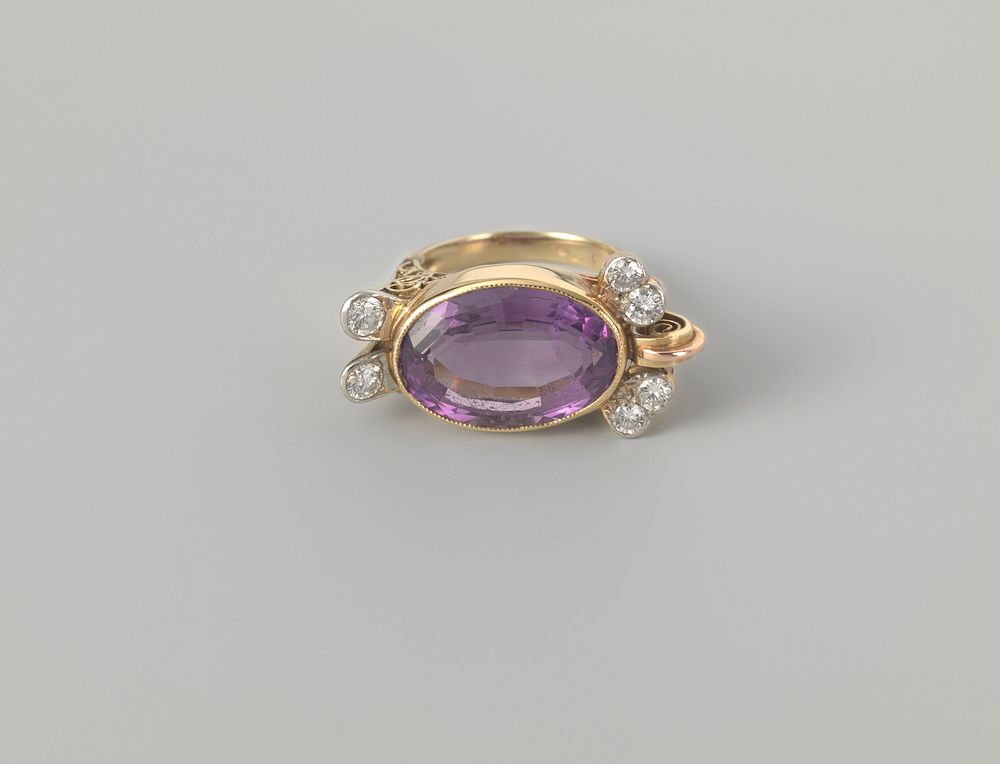 Ring met schildpad (cocktailring) (c. 1952 - c. 1953) by Fa Rodrigues and Cohen