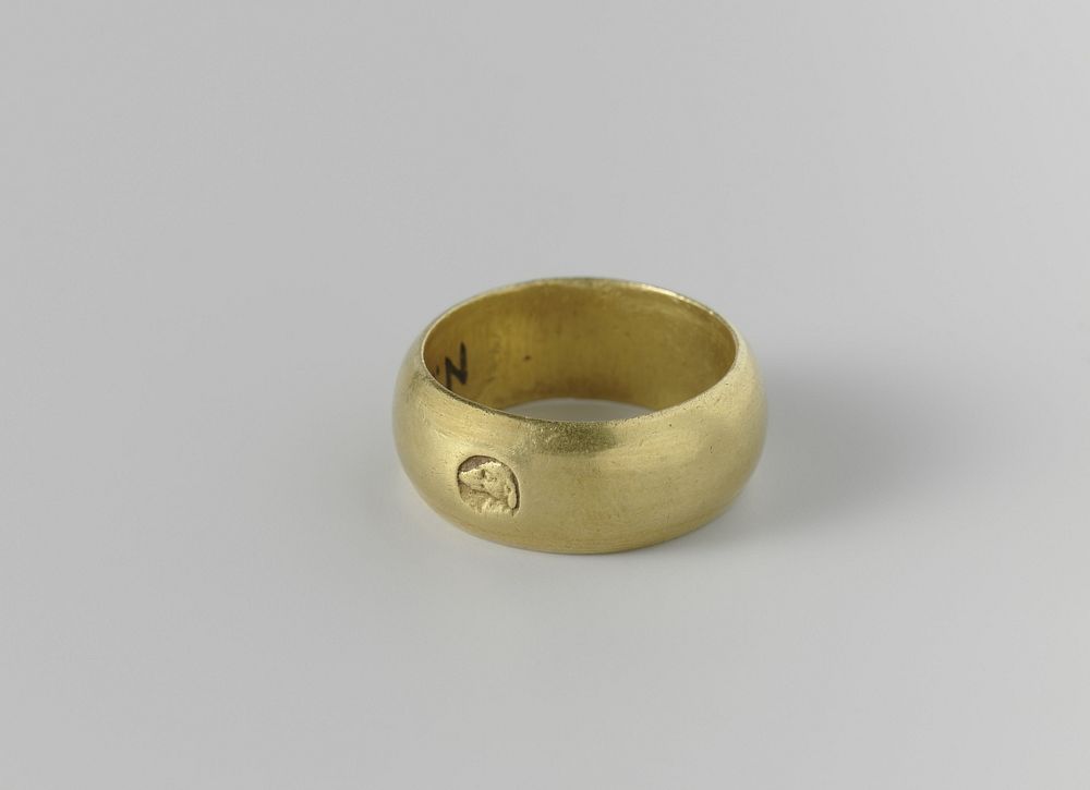 Ring met jachthond (c. 1770 - c. 1775) by anonymous