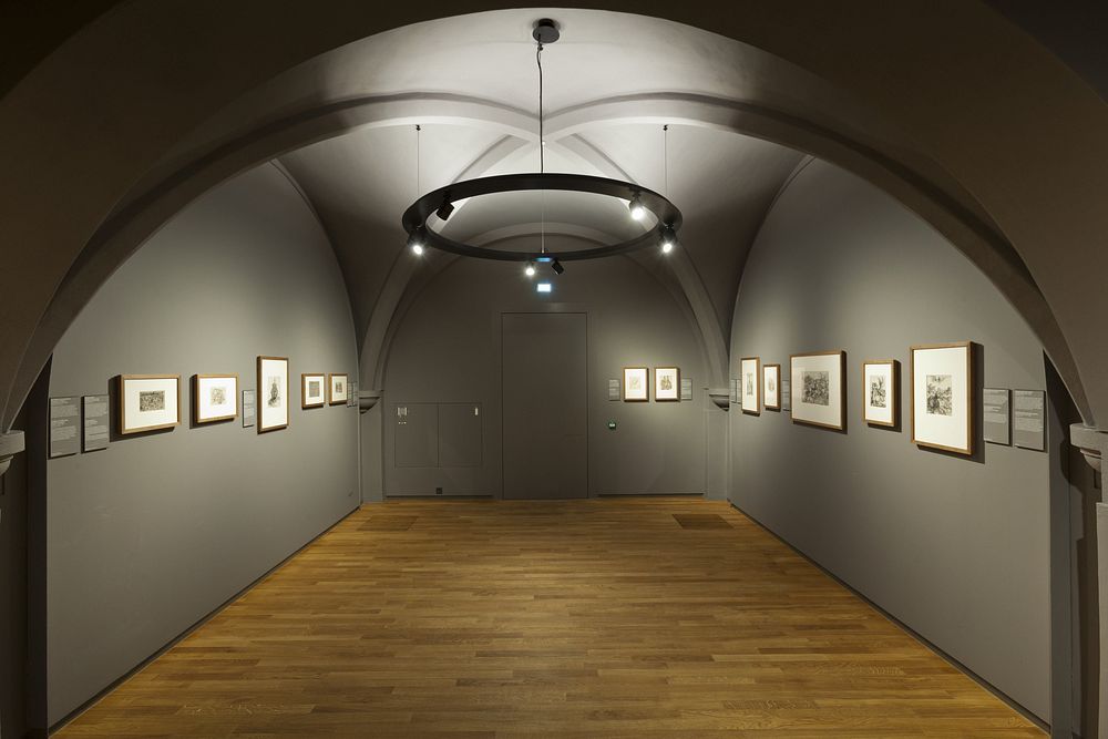 Zaal HG-0.3 souterrain west: tentoonstelling Een nieuwe kunst: Duitse en Nederlandse gravures, 1450-1500 in zaal HG-0.3…