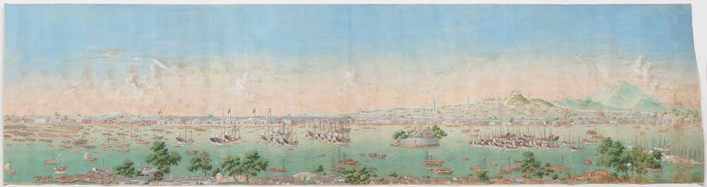 View of the Pearl River with the City of Canton (1771) by anonymous