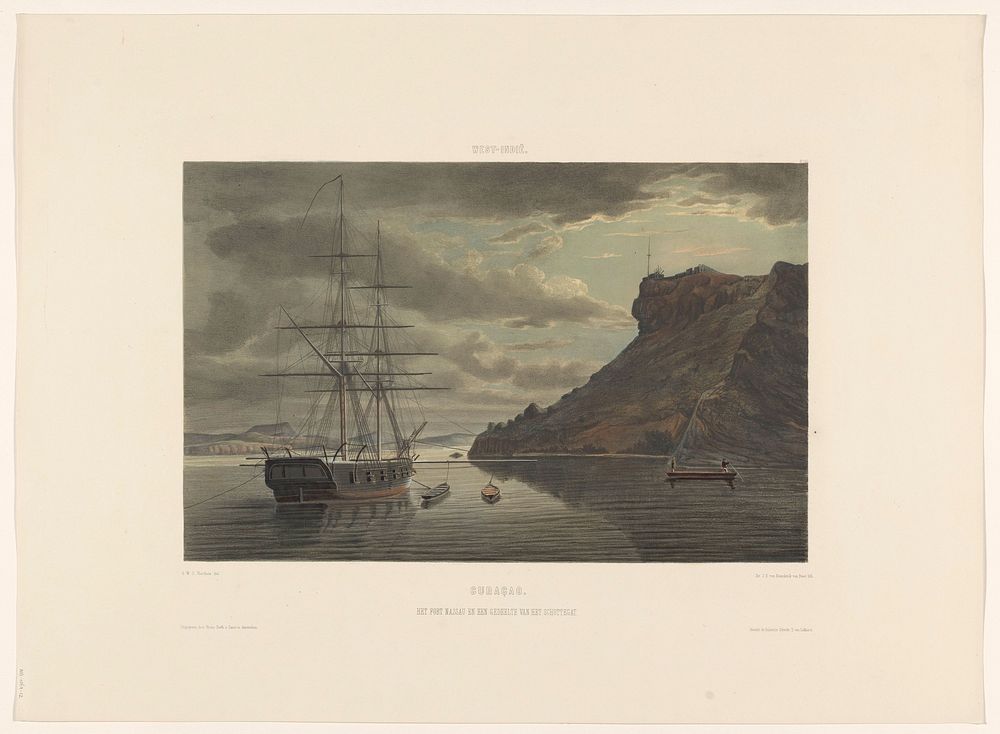 Fort Nassau en het Schottegat (1860 - 1862) by jonkheer Jacob Eduard van Heemskerck van Beest, Gerard Voorduin…