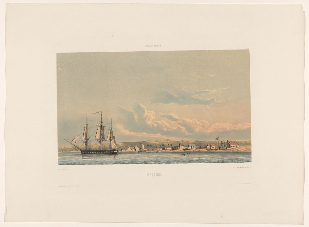 Bonaire (1860 - 1862) by jonkheer Jacob Eduard van Heemskerck van Beest, Gerard Voorduin, Steendrukkerij de Industrie and…