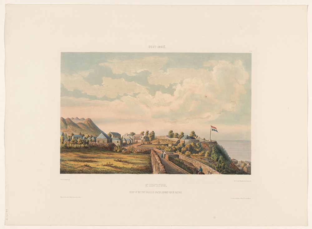 Sint-Eustatius (1860 - 1862) by jonkheer Jacob Eduard van Heemskerck van Beest, Gerard Voorduin, Steendrukkerij de Industrie…