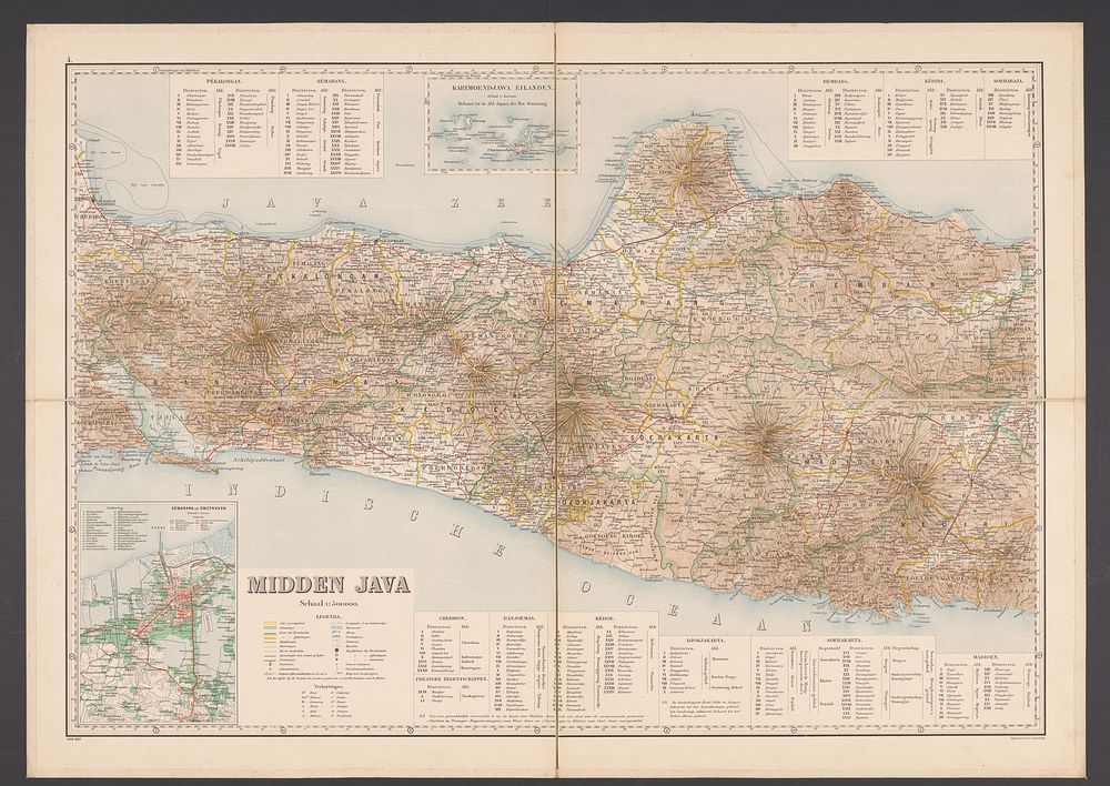 Kaart van Midden-Java (1907) by Topografische Inrichting