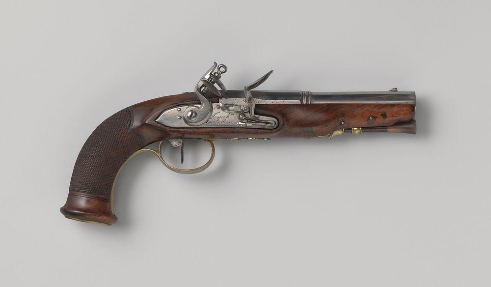 Vuursteenpistool (1810 - 1815) by Jan Gotthold Franck