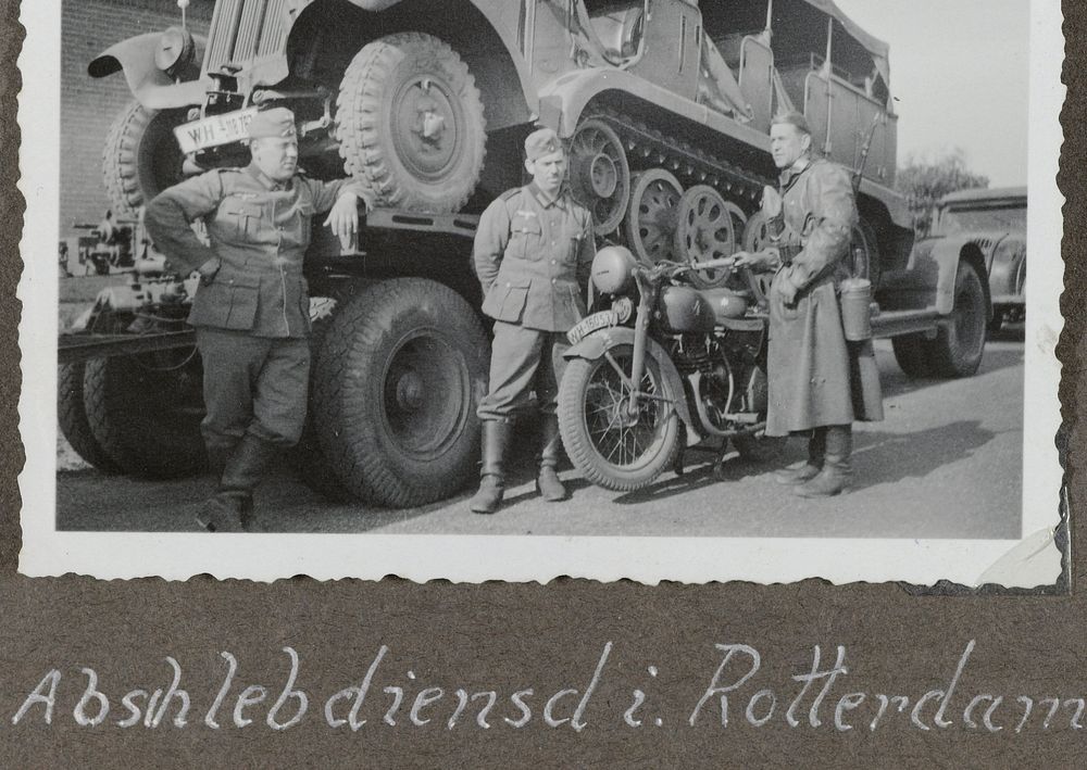 Sleepdienst militaire voertuigen (1940) by anonymous