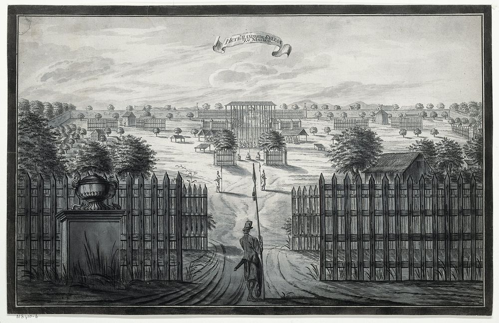 De kraton te Djocjakarta (1771) by A de Nelly