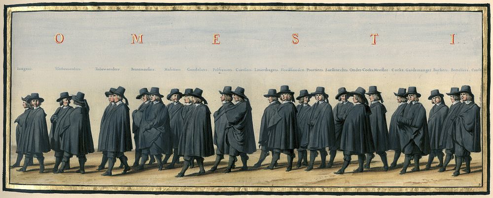 De begrafenisstoet van Frederik Hendrik, plaat nr. 3 (1651) by Pieter Nolpe, Pieter Jansz Post, Pieter Jansz Post and…